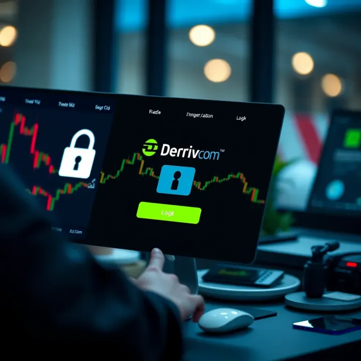 Accessing Your Deriv.com Account Safely User logging into deriv.com trading platform securely