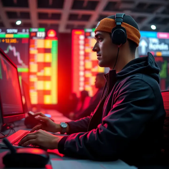 Conceptual illustration of affiliate marketing and contest participation in trading