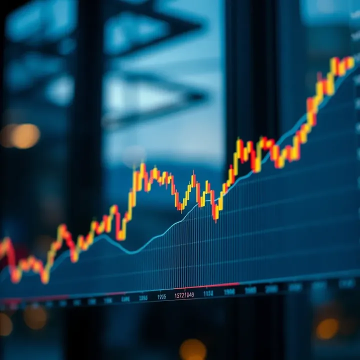Graph illustrating the volatility and price movement of the Boom 500 index