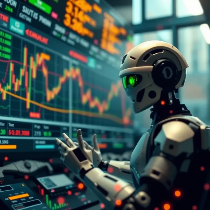 Benefits and Risks of Using Automatic Trading Bots Visualization of advantages and risks associated with automatic trading bots including efficiency gains and potential market volatility