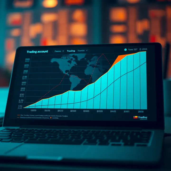 Graph illustrating comparison of trading funding account features and benefits