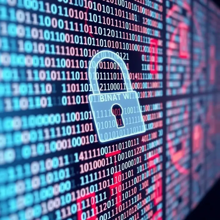 Binary Code in Login Authentication Diagram illustrating binary code representation used in login authentication