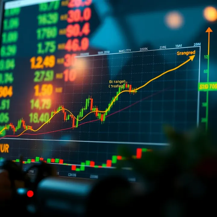 Graph illustrating common binary options trading strategies with risk management elements