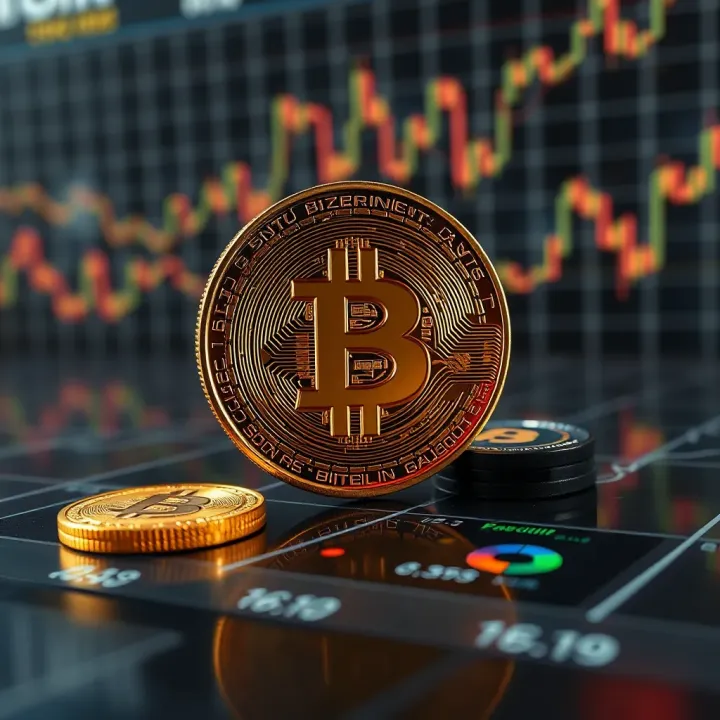 Graph showing Bitcoin price fluctuations influenced by economic and technological factors