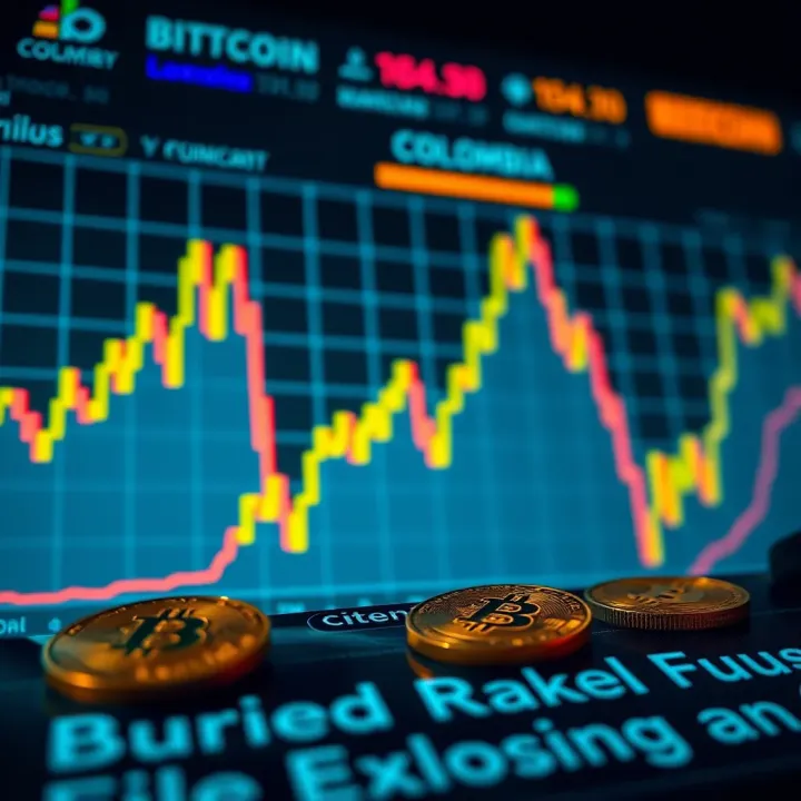 Graph showing Bitcoin price trends and market fluctuations in Colombia