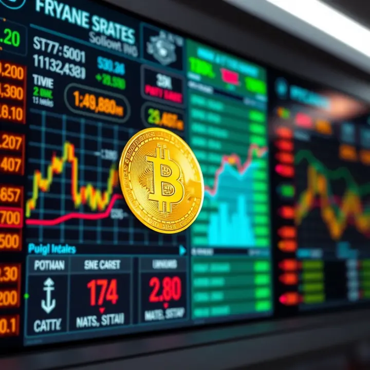 Live Bitcoin Exchange Rates and Market Overview Dashboard displaying real-time Bitcoin exchange rates and market trends