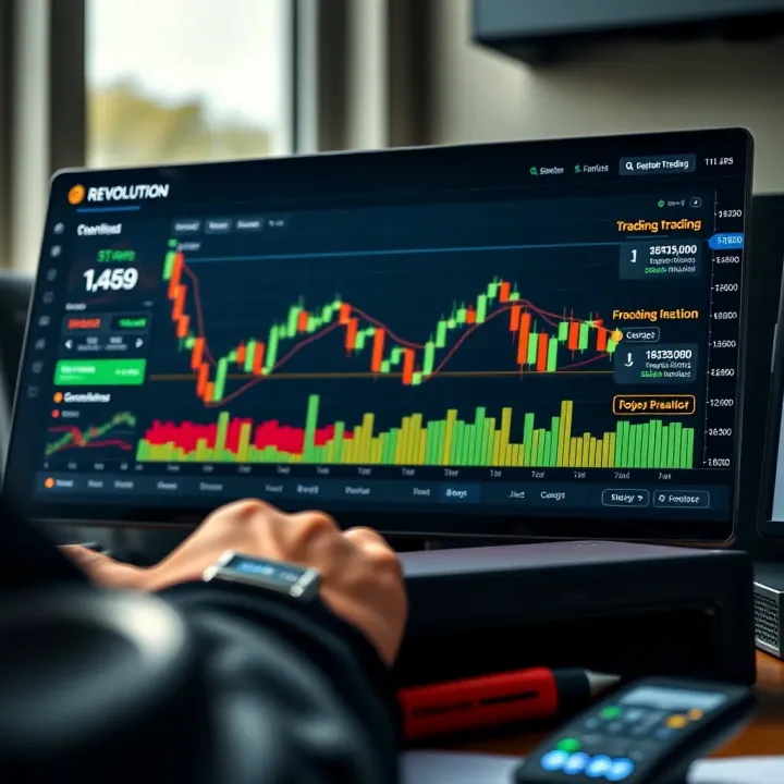 Bitcoin Revolution Platform Interface Overview Detailed chart illustrating Bitcoin Revolution trading platform interface with key features highlighted