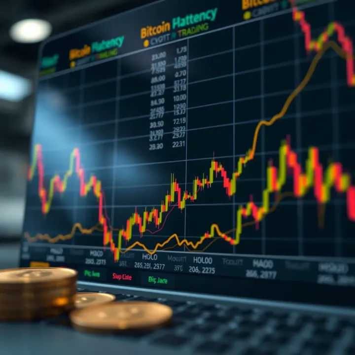 Graph showing automated cryptocurrency trading trends using Bitcoin Storm platform