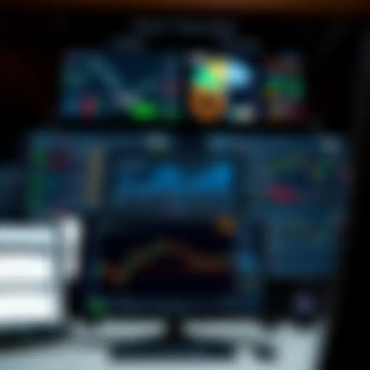 Essential Tools and Analytics for Successful Apex Trading Collection of digital trading tools and analytics displayed on multiple screens