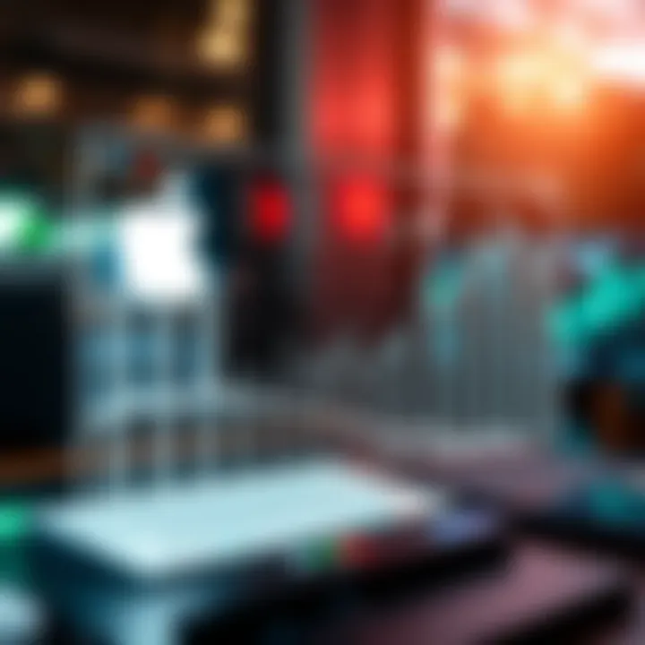 Graph showing major technology companies competing with Apple in mobile devices and computing sectors