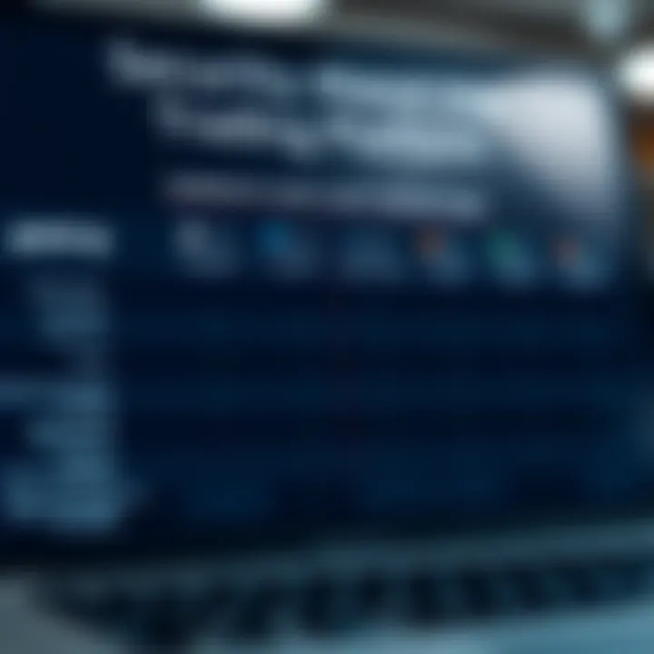 Security and Client Service Comparison Among Trading Platforms Comparison chart of security features and client service aspects in online trading platforms