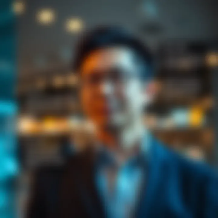 Conceptual graphic highlighting Ben Zhou's career milestones and industry impact