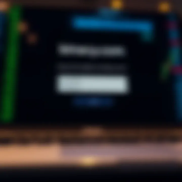 Secure login page interface with username and password fields on Binary.com platform