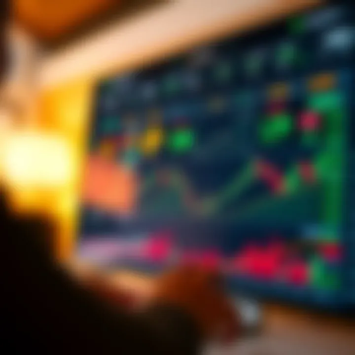 Dashboard interface displaying real-time cryptocurrency trading statistics and automated signals