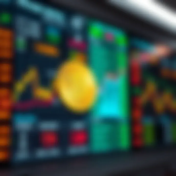 Dashboard displaying real-time Bitcoin exchange rates and market trends