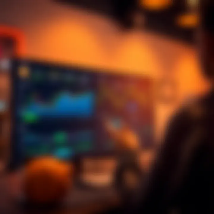 Interface displaying automated cryptocurrency trading charts and performance metrics