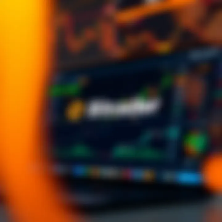 Dashboard interface of BitTrader showing cryptocurrency charts and trading options