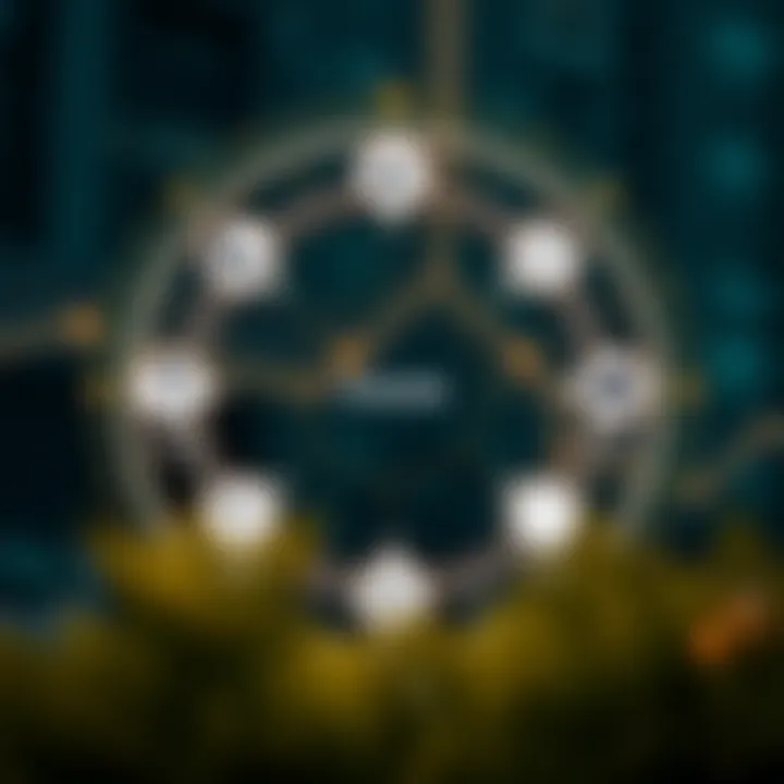 Connecting Smart Contracts with Real-World Data via Chainlink Diagram illustrating how Chainlink oracles connect smart contracts to real-world data sources securely