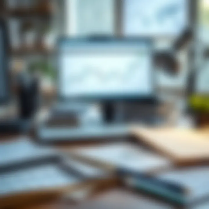 Continuous Financial Education for Traders Financial education resources and trading strategy materials on a desk