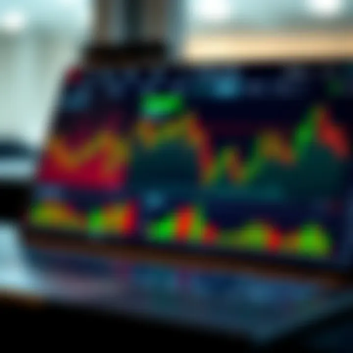 Interface of a secure cryptocurrency trading platform with charts and analytics