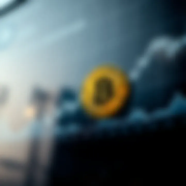 Graph showing Bitcoin price fluctuations in US dollars over a recent period