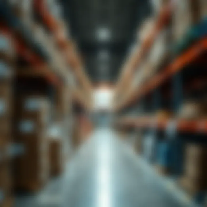 Manufactured Products Ready for Distribution in Colombia Finished manufactured goods displayed in a warehouse ready for distribution