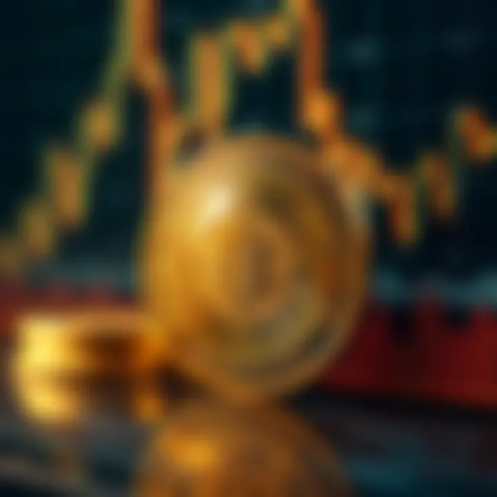 Graph showing Binance Coin market value trends and trading volume