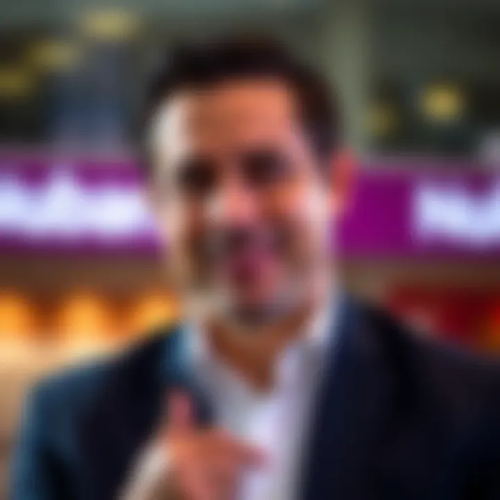 Portrait of David Vélez, founder of Nubank, symbolizing leadership in fintech innovation