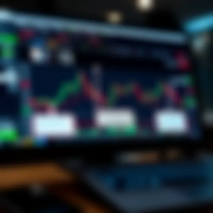 Illustration of a trading platform interface highlighting key features for synthetic indices trading