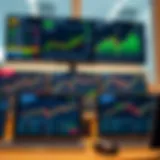 Overview of popular trading platforms available in Colombia showing various financial assets and interface features