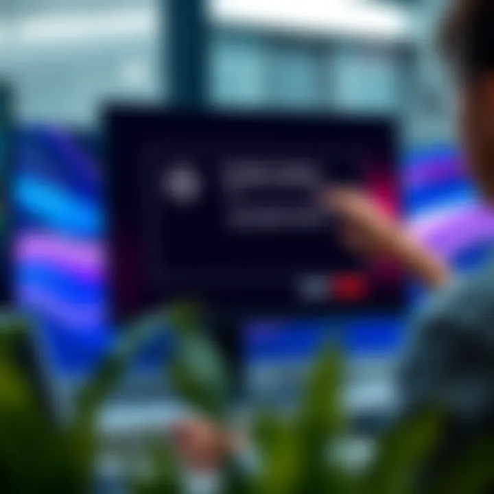 User navigating through the IQ Option installation wizard on a desktop