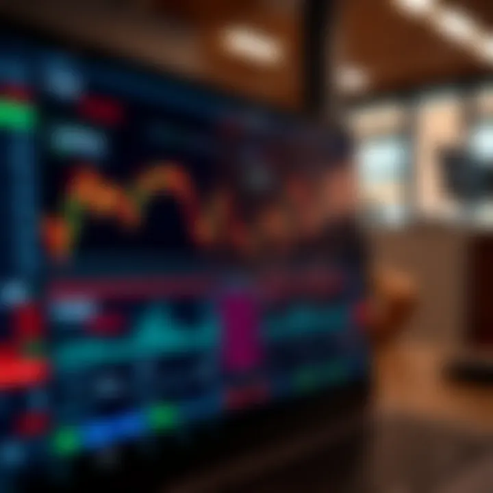 Interface of IQ Option demo account showing trading charts and virtual balance