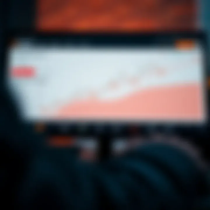 Graph showing risk management tools and investment strategy options in IQ Option