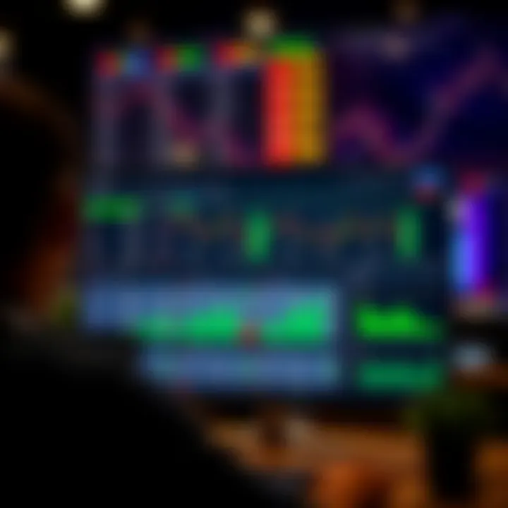 User interface of IQ Option trading platform showing various asset options and trading charts