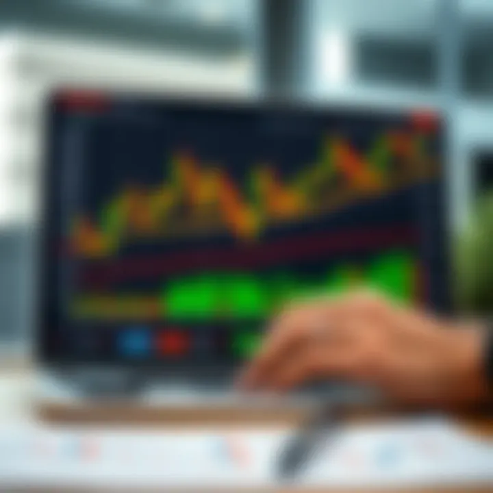 Graph of trading strategies tested with virtual funds on IQ Option platform