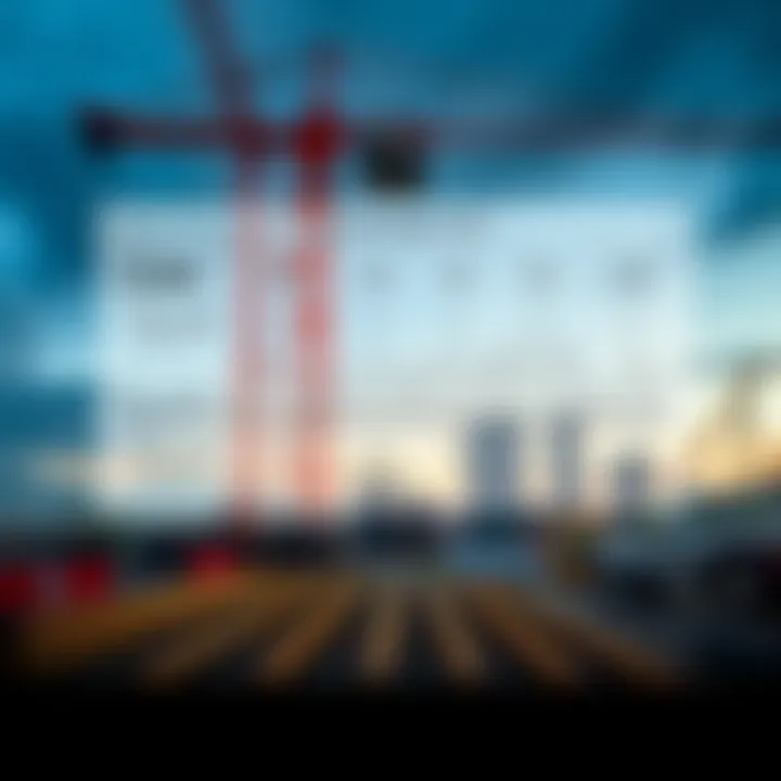 Diagram illustrating how a lot calculation tool measures material quantities for construction projects