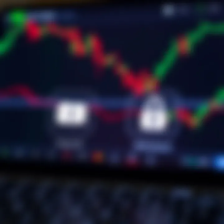 Secure online transaction icons representing deposit and withdrawal methods on trading platform