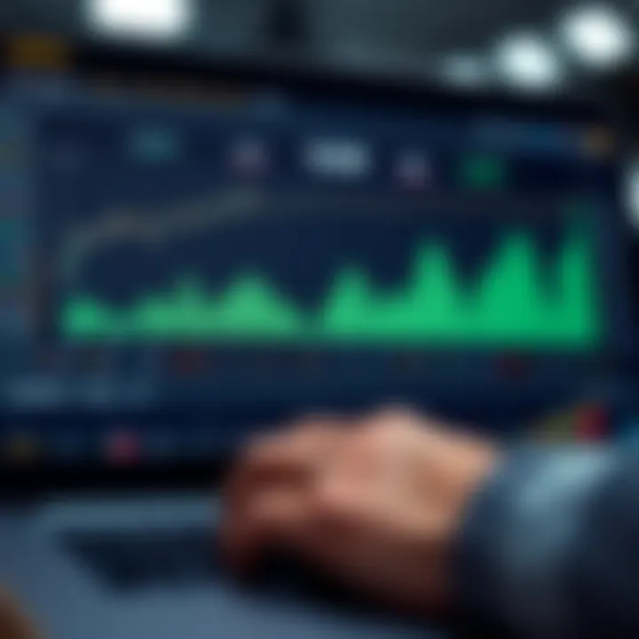 Graph showing trading platform performance metrics and user ratings for ATFX