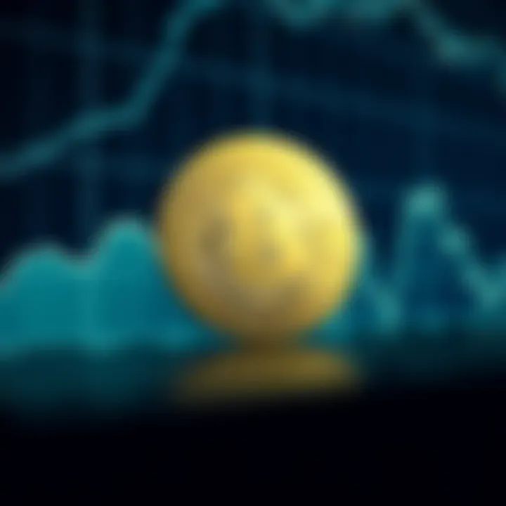 Graph showing upward and downward trends in Pepe Coin trading values over time