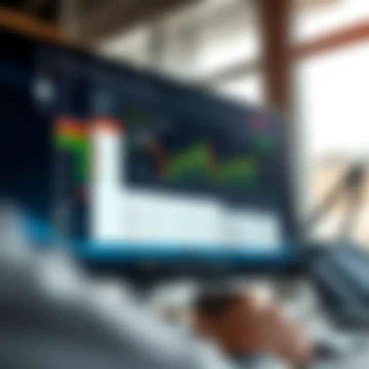 User interface showing Pocket Option trading platform on a desktop computer screen