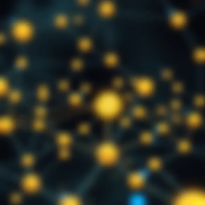 Illustration of blockchain network connecting multiple nodes symbolizing Bitcoin technology and regulatory impacts