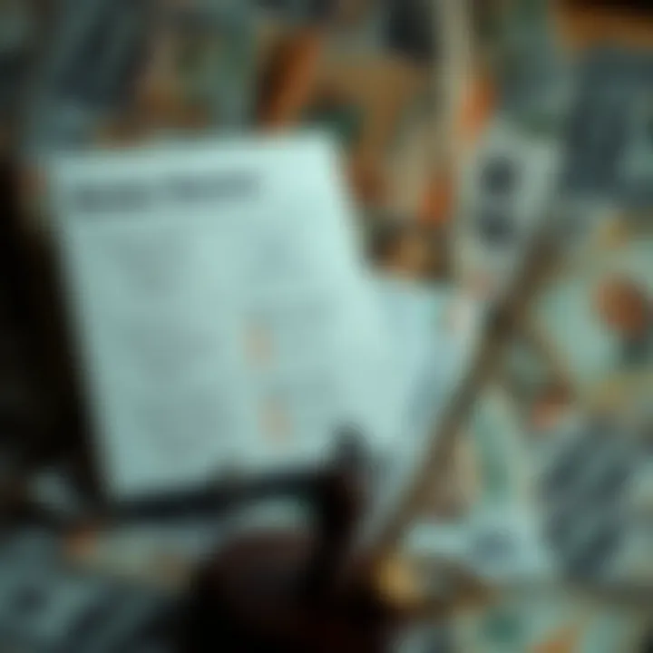 Conceptual graphic displaying various broker types and legal documents with Colombian currency background