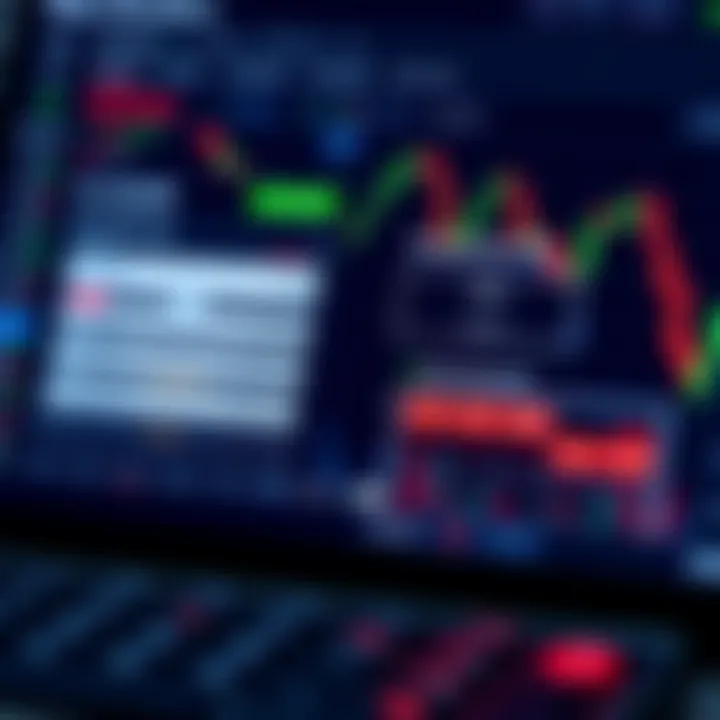 Graphical interface of a trading platform displaying risk management tools with lot size and pip calculators