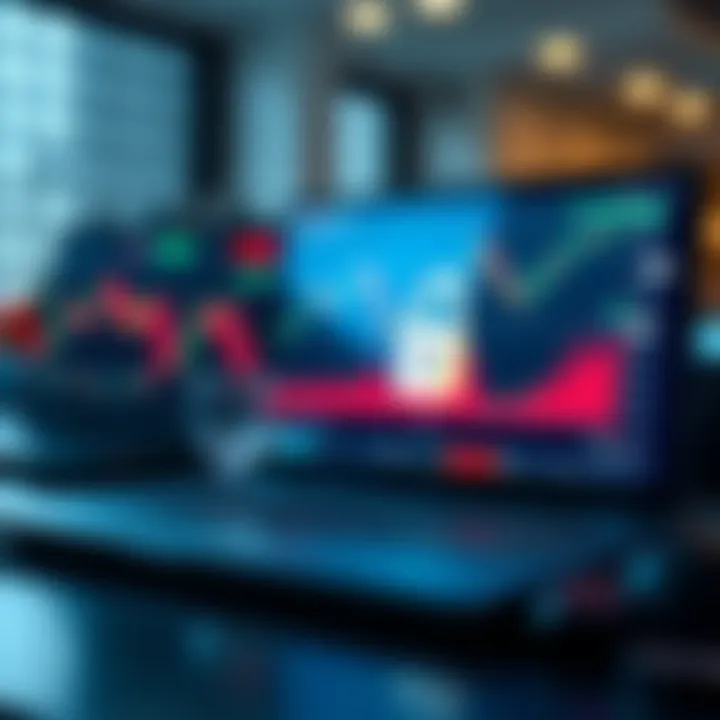 Secure Online Trading and Risk Management on IQ Option Platform Conceptual representation of secure online trading with financial graphs and digital security icons