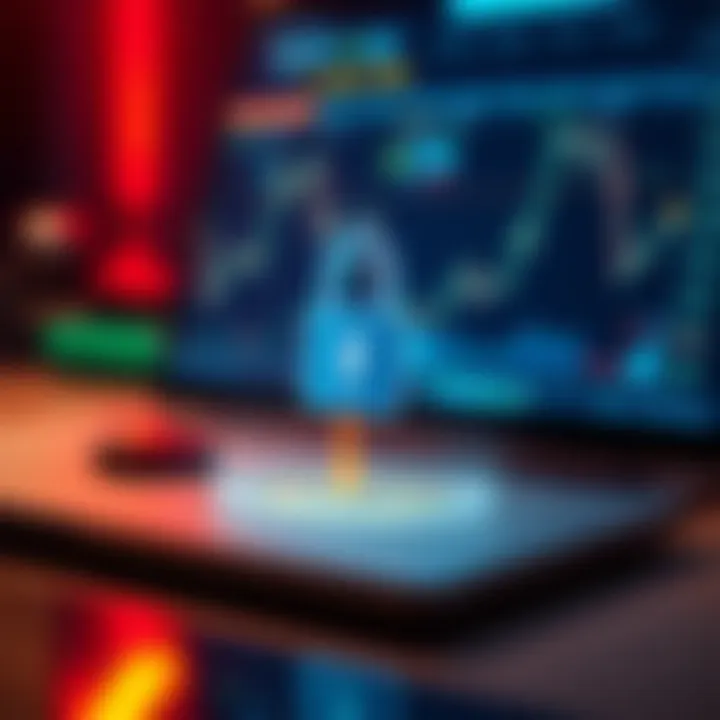 Security features illustration highlighting encryption and user protection mechanisms in trading software