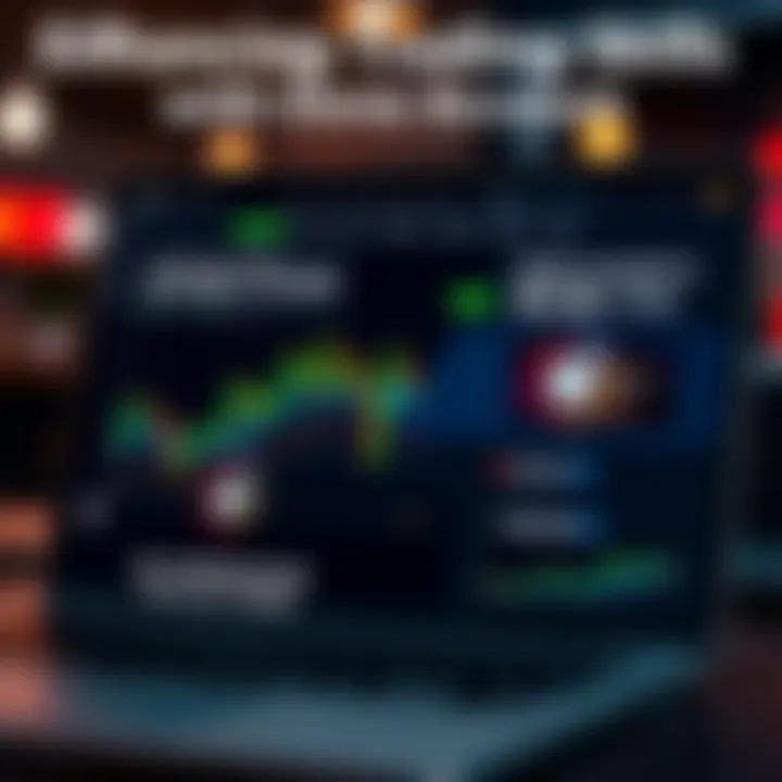 Graphical representation of trading strategies and performance improvement using demo account