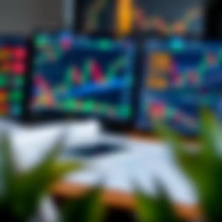Set of trading tools including charts, indicators, and strategy planning