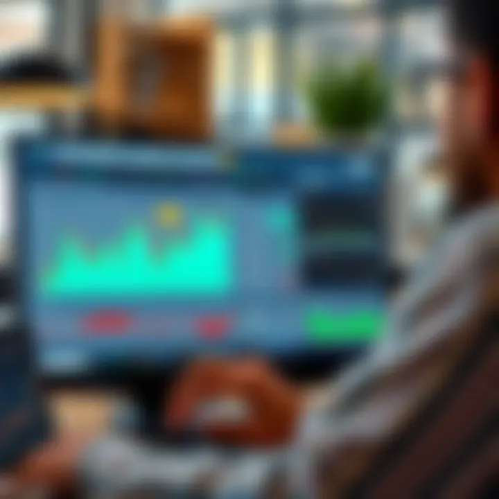 Customizable graphical interface showing personalized investment tracking and market monitoring features