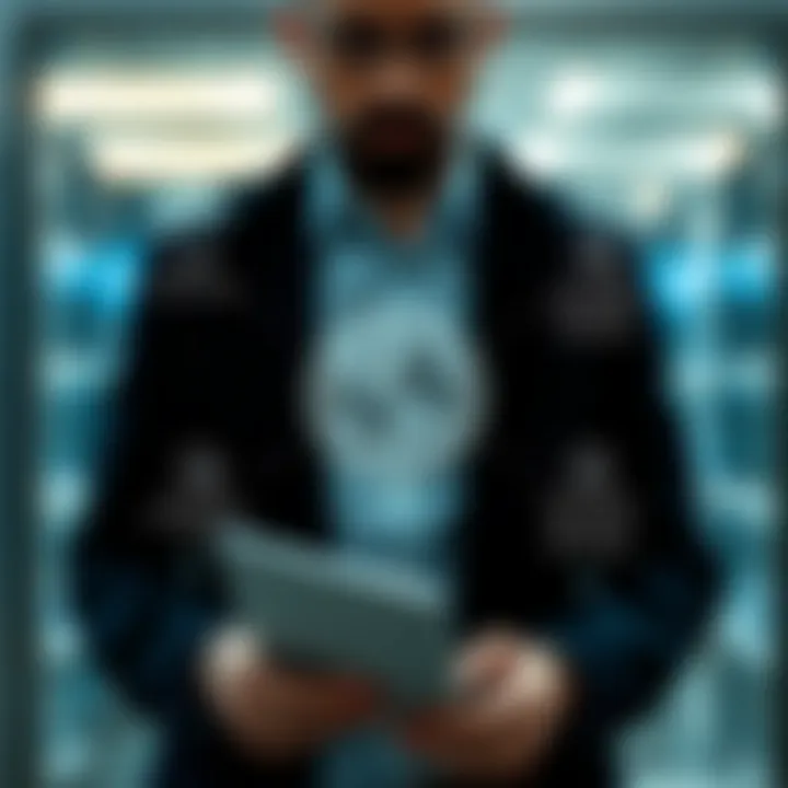 Conceptual diagram showing the role and key functions of a derivatives broker in financial markets