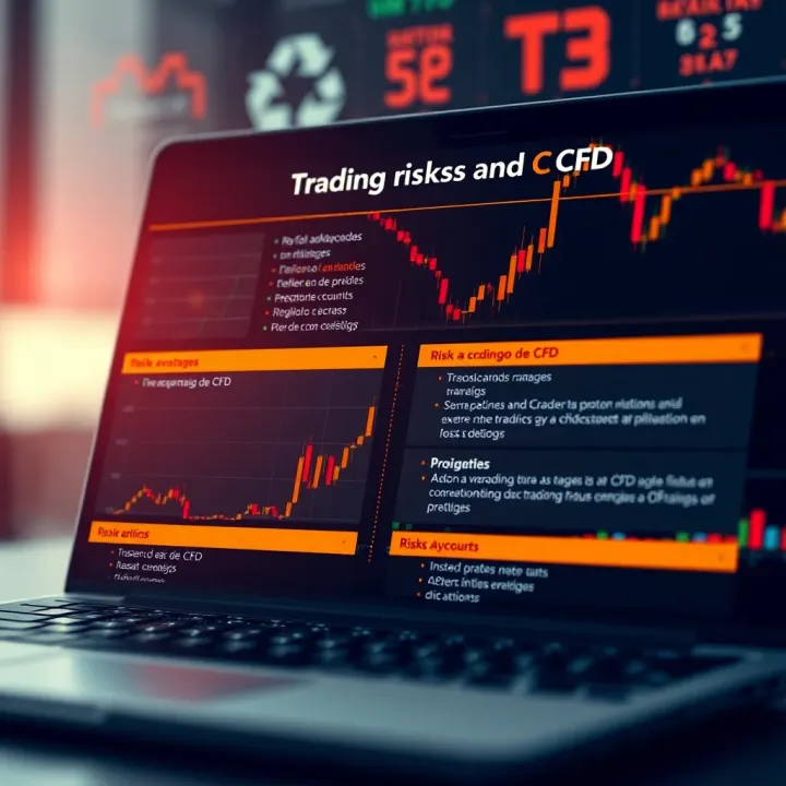Graphic depicting the key advantages and risks of trading with CFD accounts alongside regulatory considerations